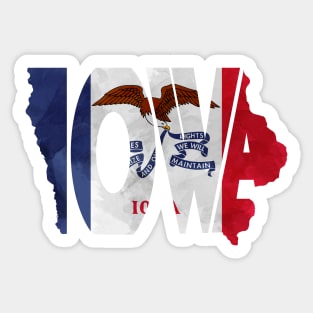 Iowa Typo Map Sticker